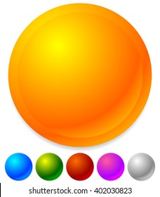 Badges, buttons as general design, promotional elements with space for your symbols.