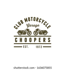 badges chopper motorcycle retro  logo