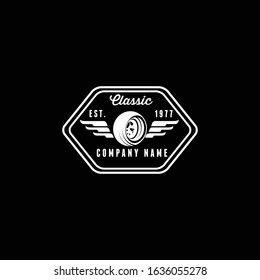 Badges Clasic  Retro Motorcycle Logo