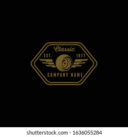 Badges Clasic  Retro Motorcycle Logo