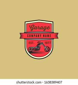 Badges Classik and Retro Motorcycle Logo 