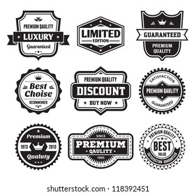 Badges Collection 02 - vector logos template. Creative concept signs. Vintage retro labels. 