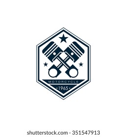 Badges, emblems Motorcycle Collections vector logo set