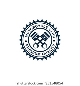 Badges, emblems Motorcycle Collections vector logo set