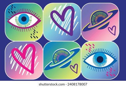 
Badges for fashion patch. Seamless pattern with pink girl stickers in pop art style, for textiles. Fashion modern gray background textile, prints, paper products, web. Girls pattern