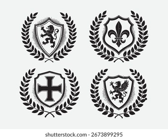 emblemas flor escudo grunge modelo design