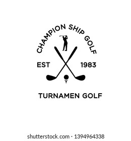 Badges Golf Turnamen Sport Logo 