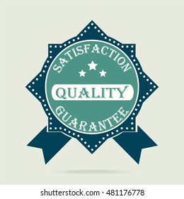 Badges, guarantee label, vector sale tag illustration