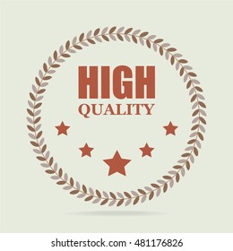 Badges, High quality label, vector sale tag illustration