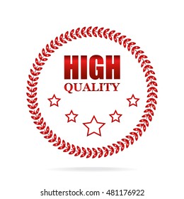 Badges, High quality label, vector sale tag illustration