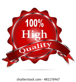 Badges, High quality label, vector sale tag illustration