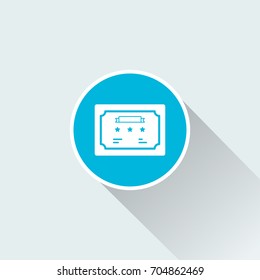 Badges icon with long shadow