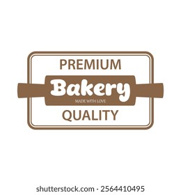 Badges and labels for bakeries. Food, confectionery, sweets. Vector illustration