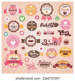  Badges and labels for bakery promotional material