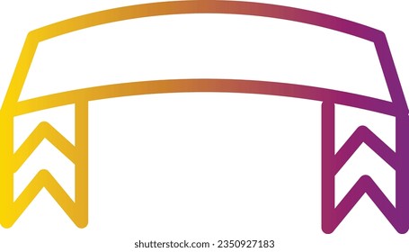 Badges Name Tag Gradient Line Icon