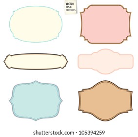 Badges Pastel Colors Set