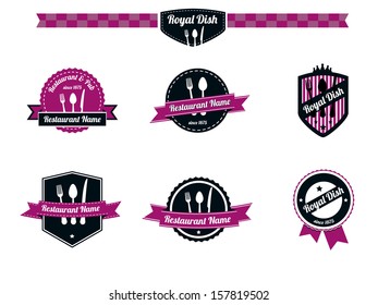 Badges for restaurant and pub