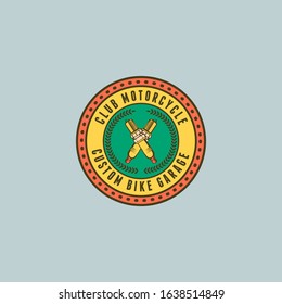 Badges Retro Motorcycle Logo Vintage