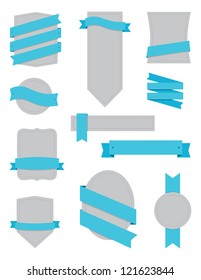 Badges and Ribbons Turquoise