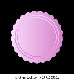 Badges seal quality labels guarantee round vector