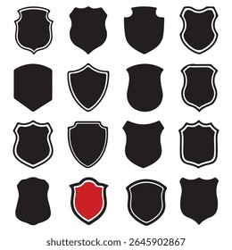 Badges vector color and silhouette for graphics resource print social media web store use 