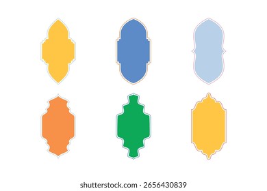 Insignias Vertical Diseño del marco Glifo - SET 6