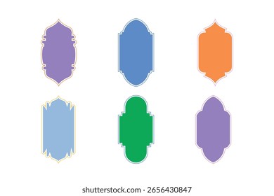 Insignias Vertical Diseño del marco Glifo - SET 6