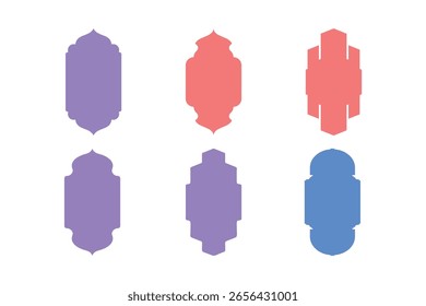 Abzeichen Vertikal Frame Design Glyph - SET 6