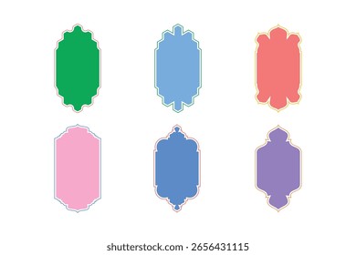 Insignias Vertical Diseño del marco Glifo - SET 6