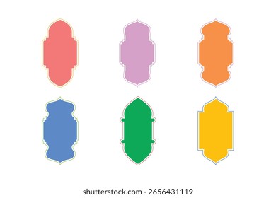 Insignias Vertical Diseño del marco Glifo - SET 6