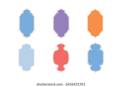 Insignias Vertical Diseño del marco Glifo - SET 6