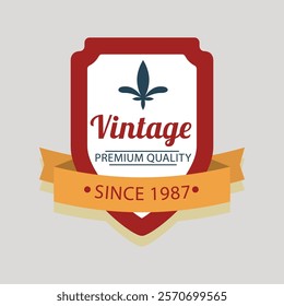 badges in vintage style vector