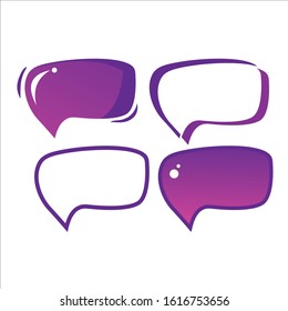 BadgeSticker Purple Color Eps10, vector illistration