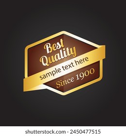 Badget beste Qualität, Illustrator Design 