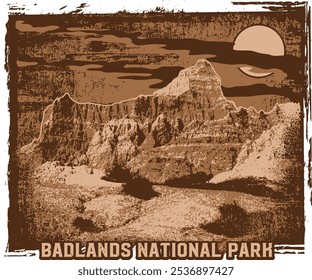 Badlands National Park - Rugged Landscape and Peaks