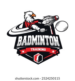 Badminton Academy Club Vetor de design de logotipo