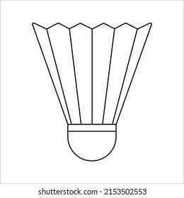 Badminton ball icon color editable
