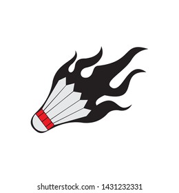 Badminton ball icon vector design