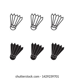 Badminton ball icon vector symbol