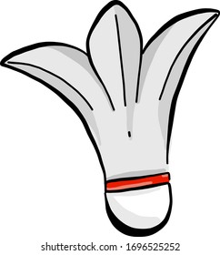 Balón Badminton, ilustración, vector sobre fondo blanco