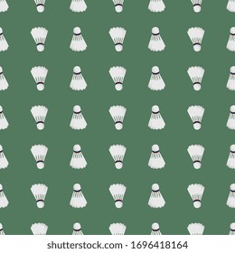 Badminton ball pattern, illustration, vector on white background