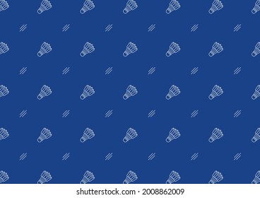 Badminton Ball Pattern Wallpaper. Badminton Ball Icon Vector. 