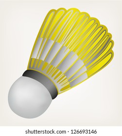 Badminton ball. Style vector