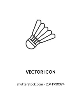 Badminton ball vector icon. Modern, simple flat vector illustration for website or mobile app.Badminton  symbol, logo illustration. Pixel perfect vector graphics	 - Shutterstock ID 2041930394