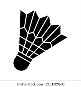 Badminton ball vector icon. Modern, simple flat vector illustration for website or mobile app. Badminton symbol on white background