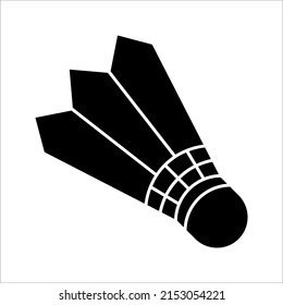 Badminton ball vector icon. Modern, simple flat vector illustration for website or mobile app. Badminton symbol on white background