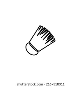 Badminton ball vector icon. Modern, simple flat vector illustration for website or mobile app.Badminton symbol, logo illustration. Pixel perfect vector graphics