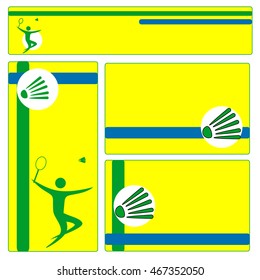 Badminton brochure template