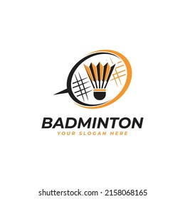 Badminton Club Logo Design Template Badminton Stock Vector (Royalty ...