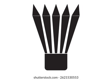 Badminton Cork Vector, Icon on white background.